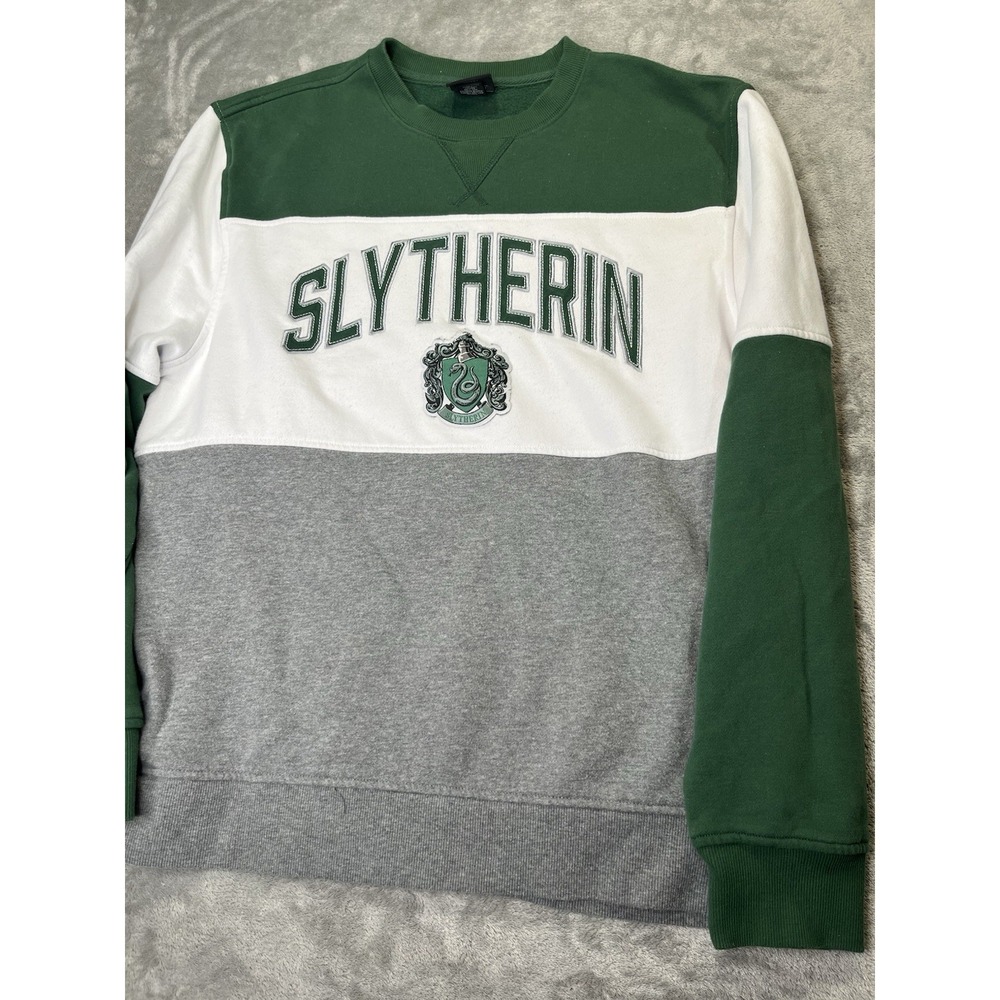 Slytherin Color Block Crew Neck Sweatshirt | Official Harry Potter Merch Size XL